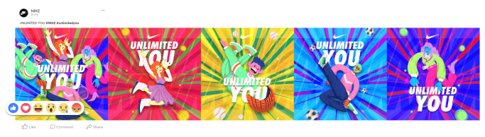 ilustraciones de personas haciendo ejercicio, con colores vibrantes y el texto "Unlimited YOU". Campaña Publicitaria, diseño grafico, fb