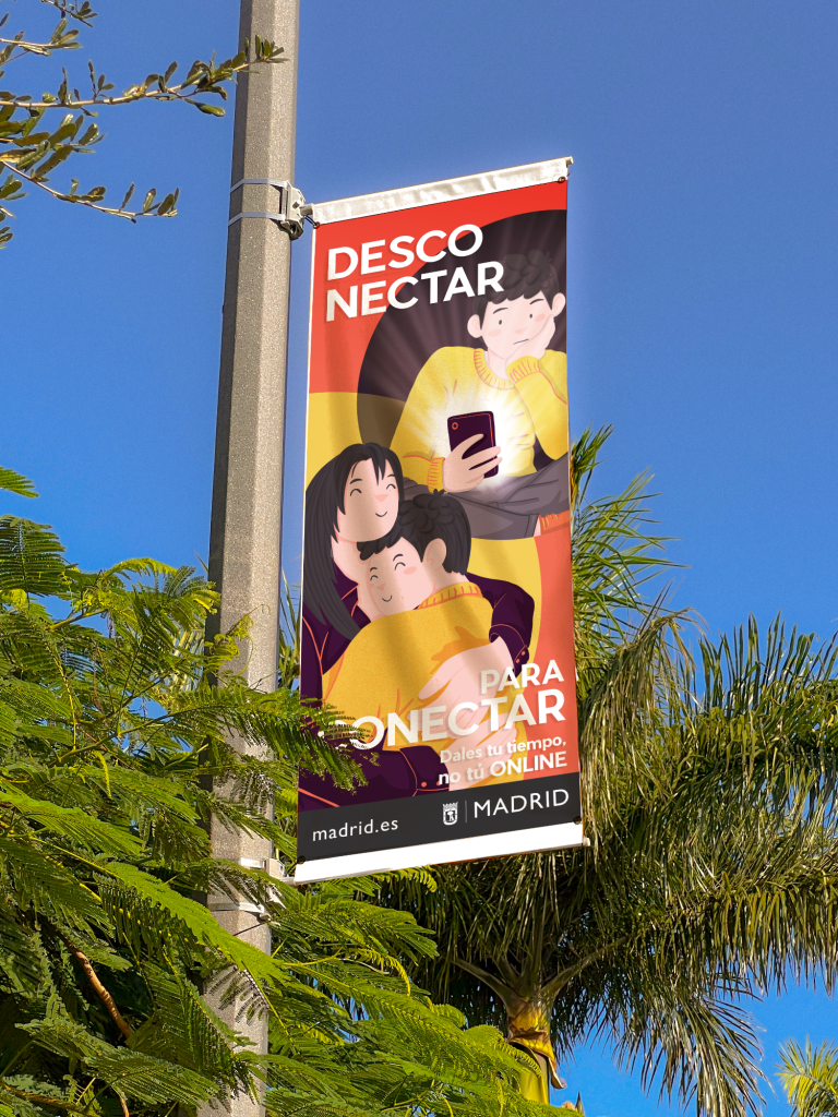 Campaña Publicitaria diseñada para recordar la importancia de compartir y conectar en familia y con quienes nos rodean. Diseño grafico